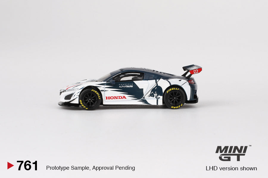 (COMING SOON) MINI GT 1/64 Honda NSX GT3 EVO AlphaTauri Yuki Tsunoda 2023 Red Bull Formula Nurburgring – MiJo Exclusives