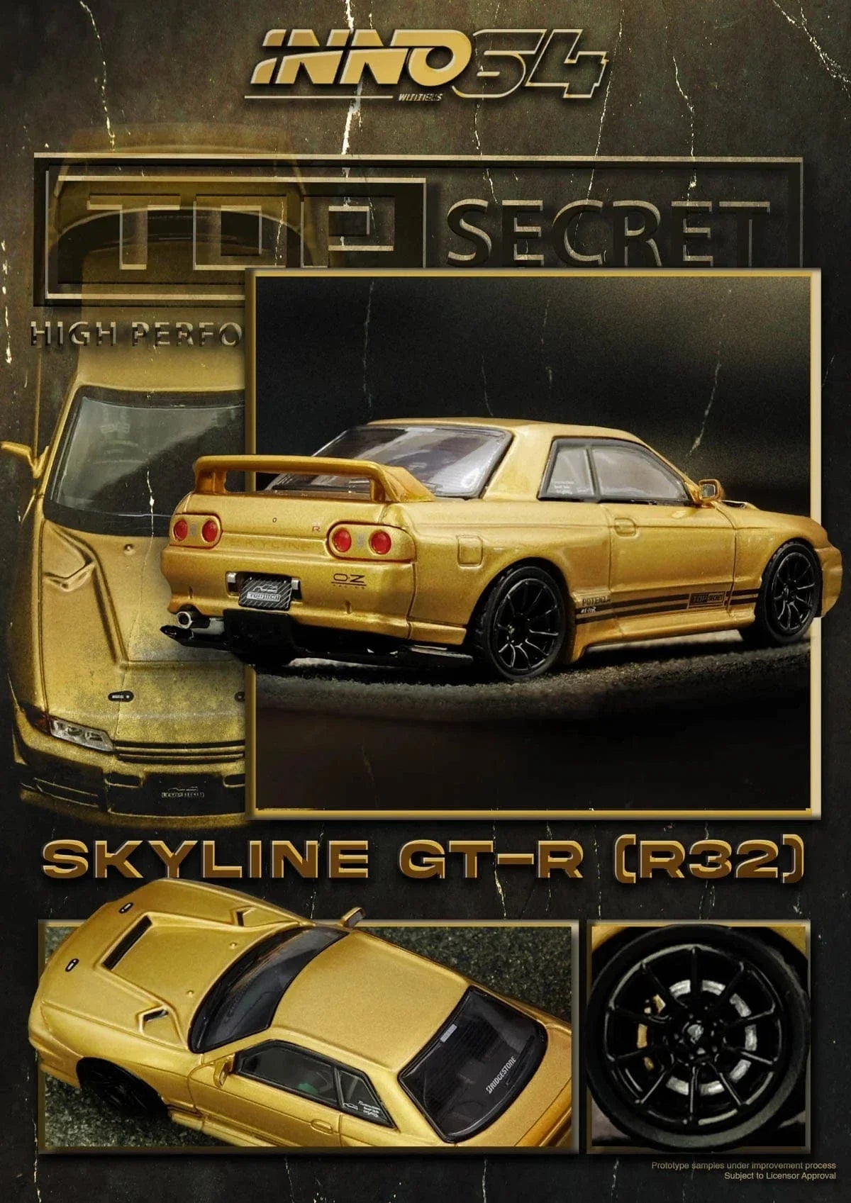 INNO64 1/64 TOP SECRET BNR32 GT6-R (650R)