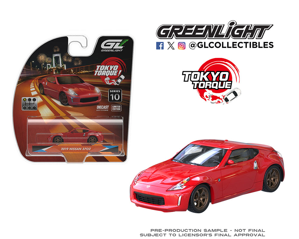 (COMING SOON) GREENLIGHT 1:64 Tokyo Torque Series 10 – Nissan 370Z – Red – Solid Pack