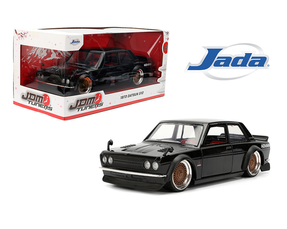 Jada 1:24 1973 Datsun 510 Advan – Black – JDM Tuners