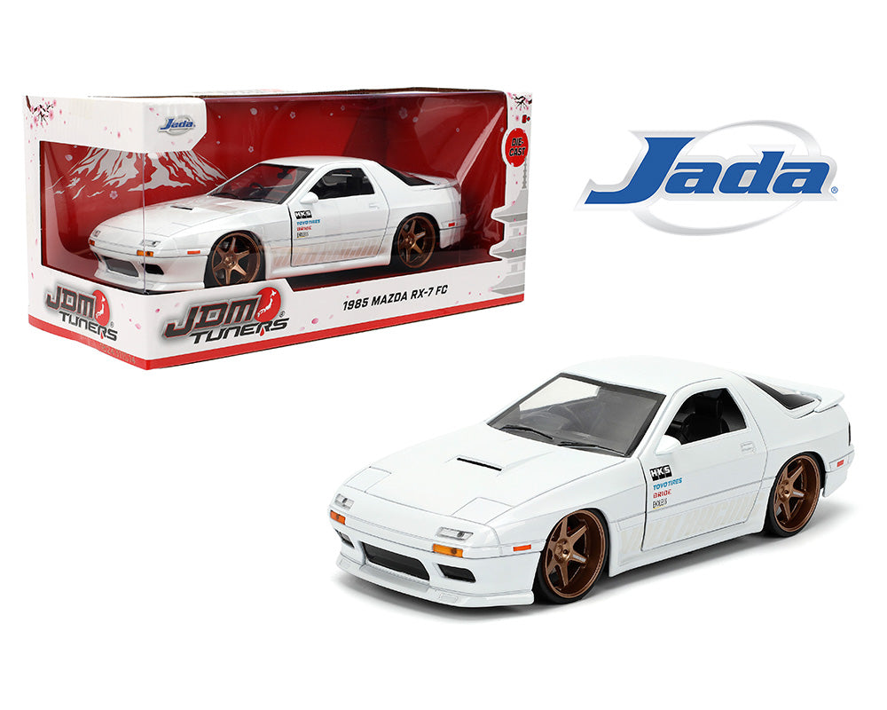 Jada 1:24 1985 Mazda RX-7 FC – White – JDM Tuners