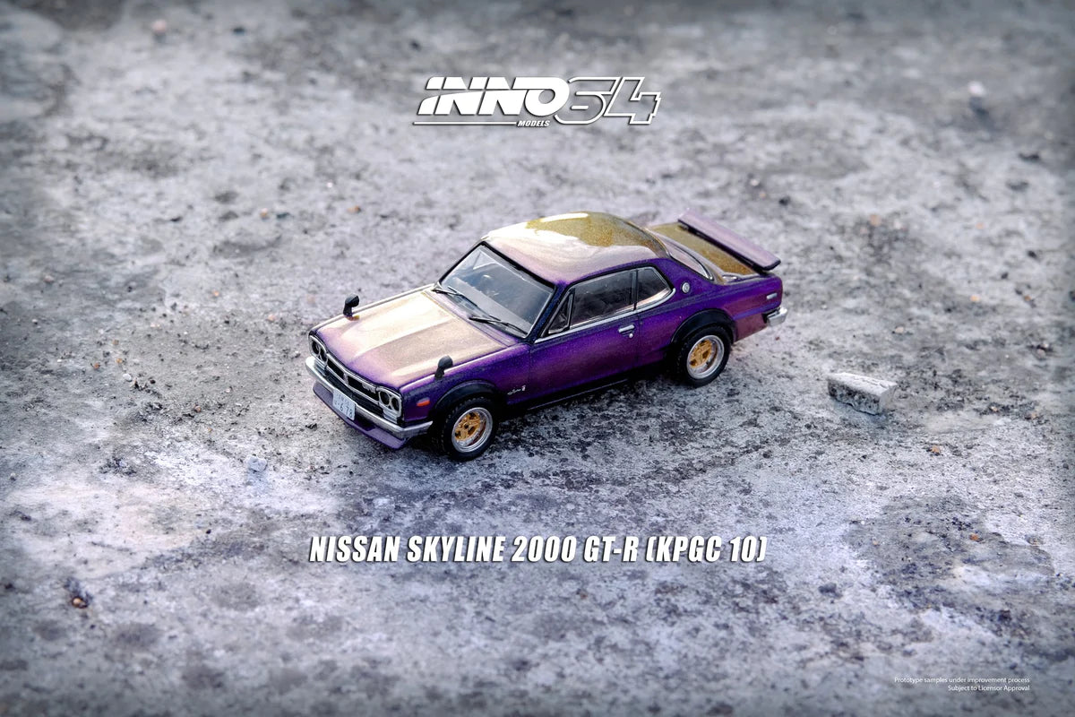 INNO64 1/64 NISSAN SKYLINE 2000 GT-R MIDNIGHT PURPLE II