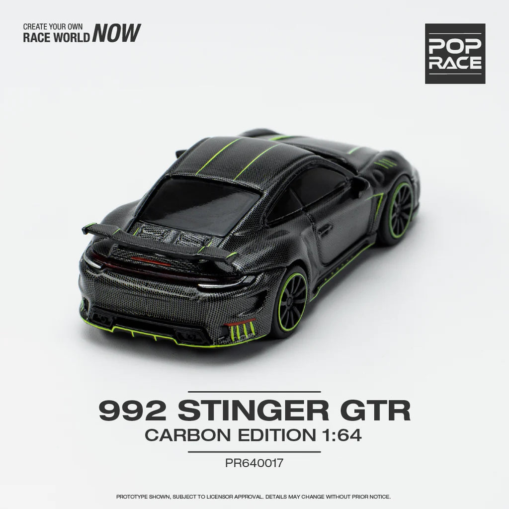 POP RACE 1/64 992 STINGER GTR - CARBON EDITION