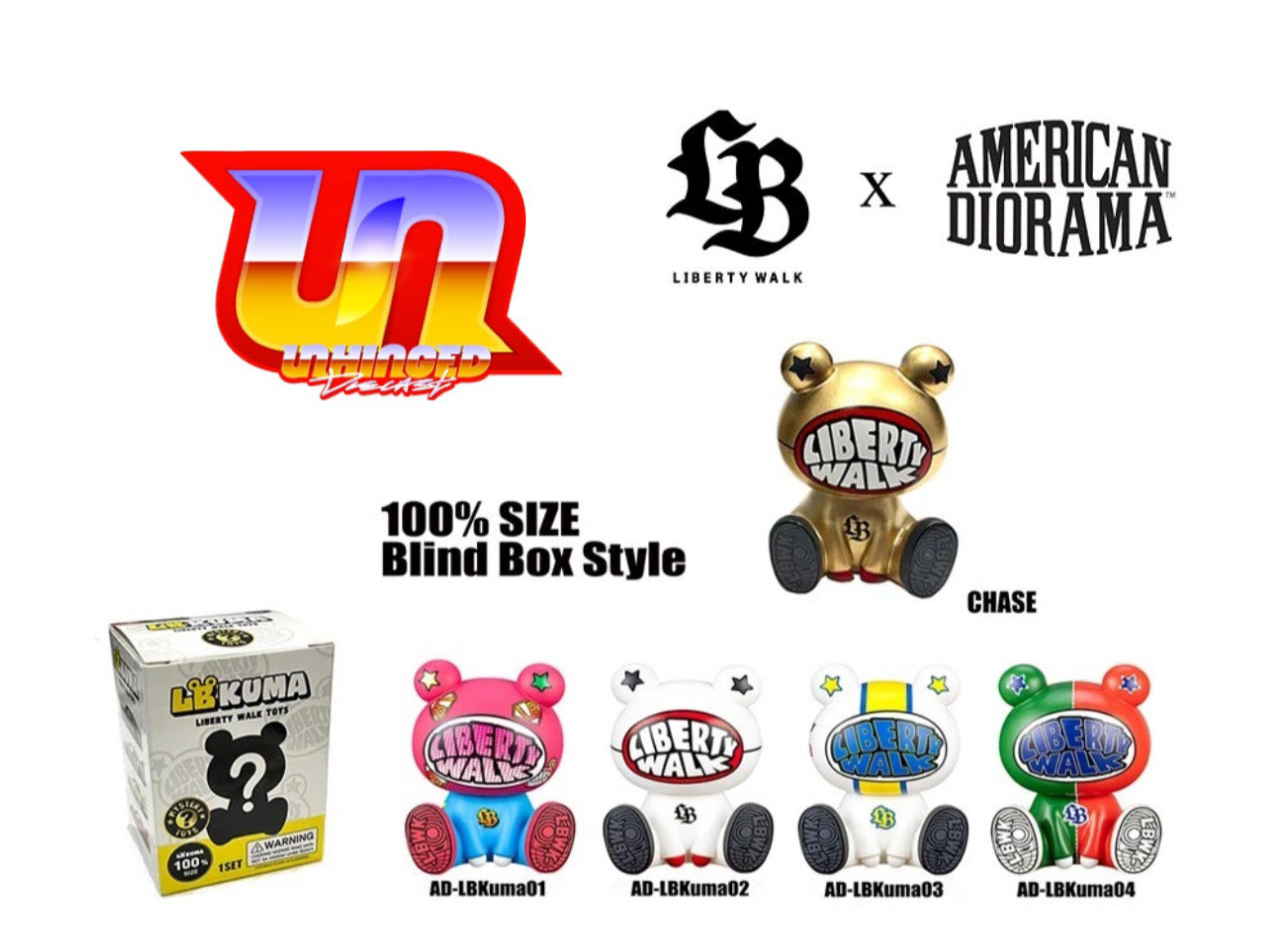 Liberty Walk x American Diorama Figures LB KUMA 100% 2.75″ Blind Box