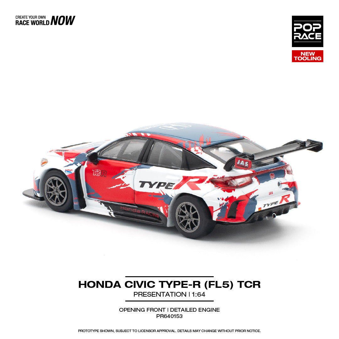 (COMING SOON) POP RACE 1/64 Honda Civic Type-R TCR FL5 Presentation