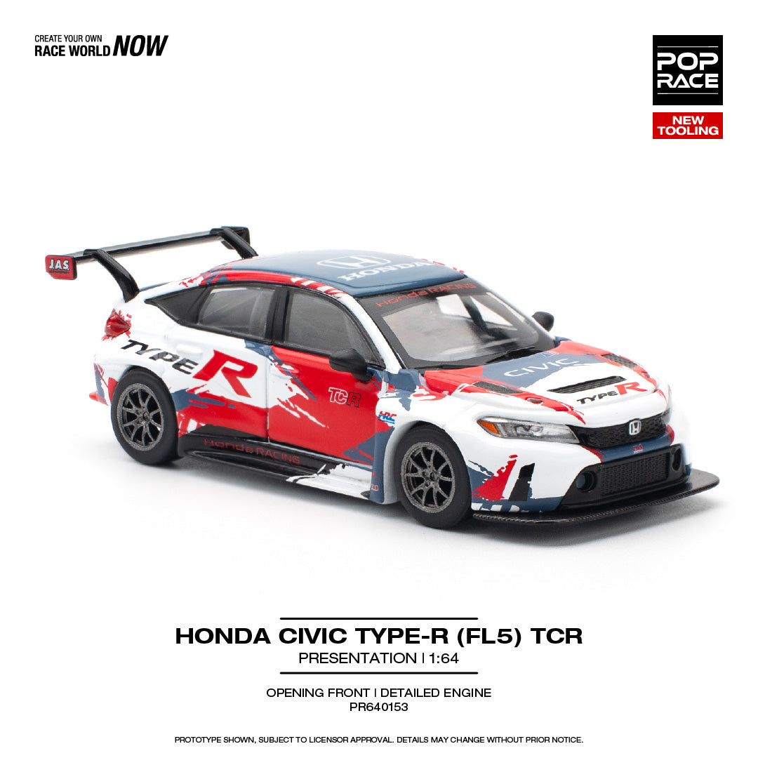 (COMING SOON) POP RACE 1/64 Honda Civic Type-R TCR FL5 Presentation