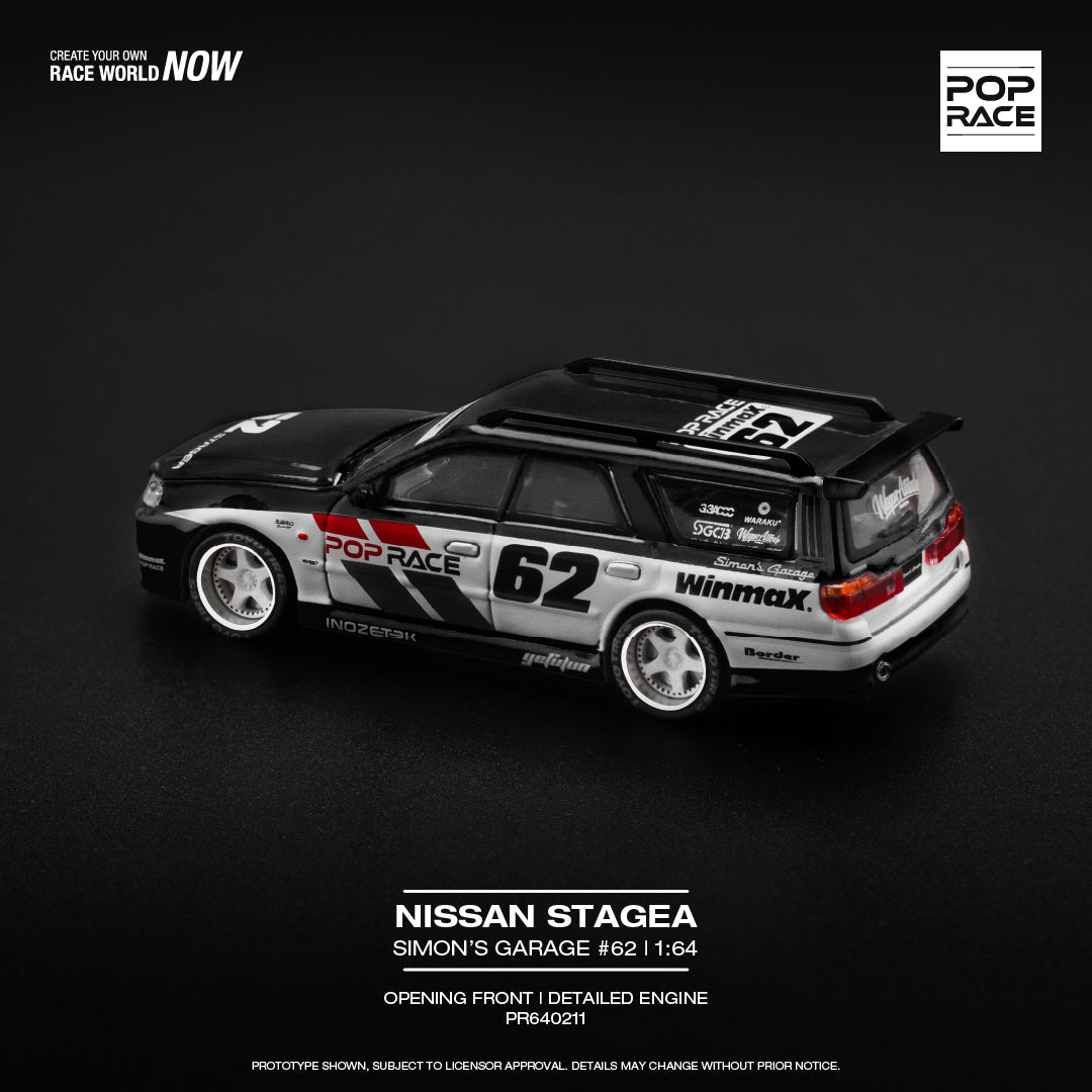 POP RACE 1/64 Nissan Stagea Simon’s Garage