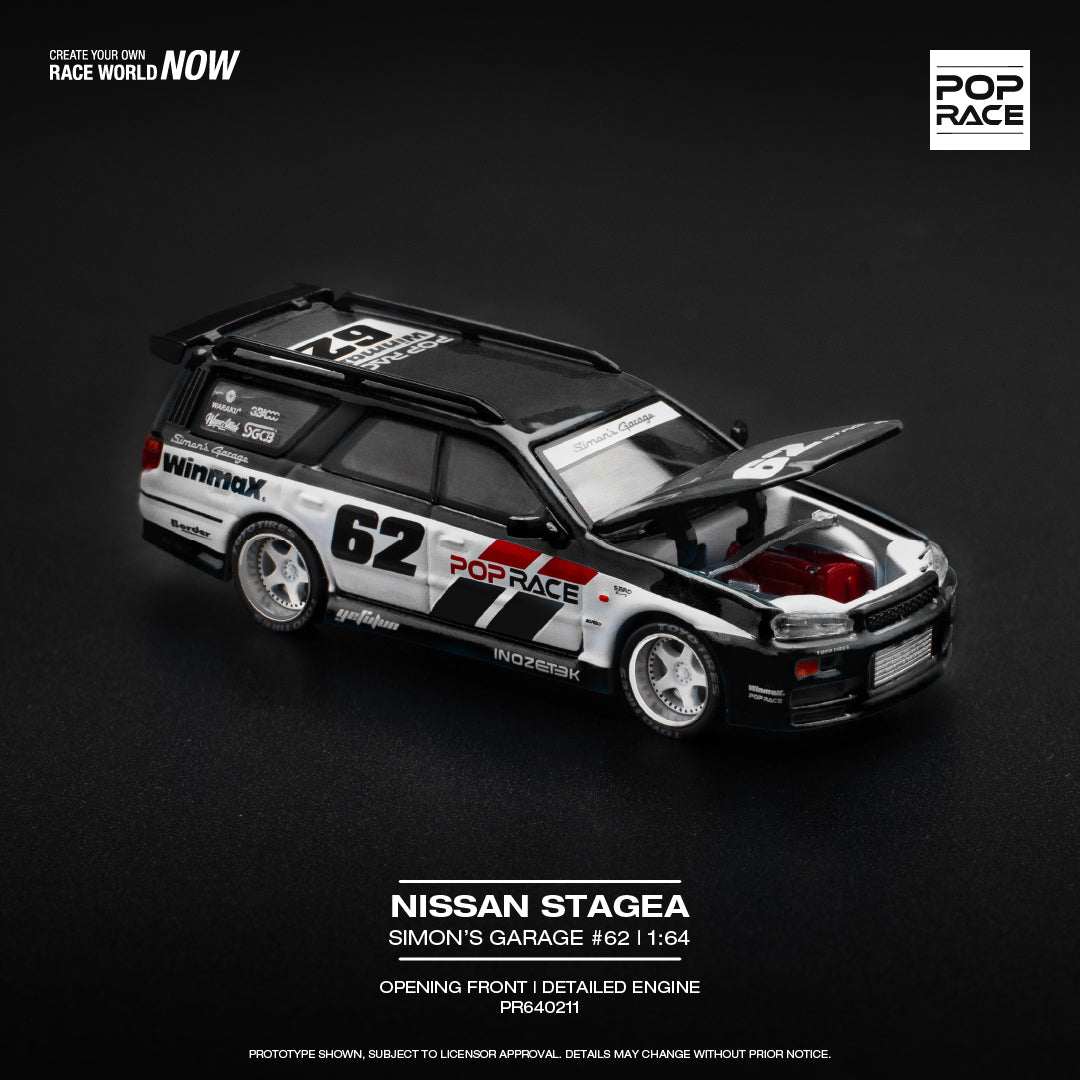 POP RACE 1/64 Nissan Stagea Simon’s Garage