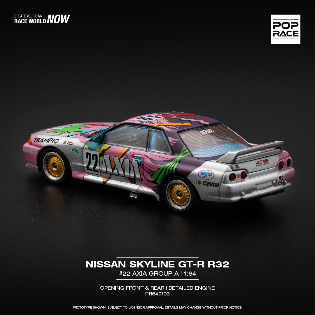 (COMING SOON) POP RACE 1/64 Nissan Skyline GTR R32
