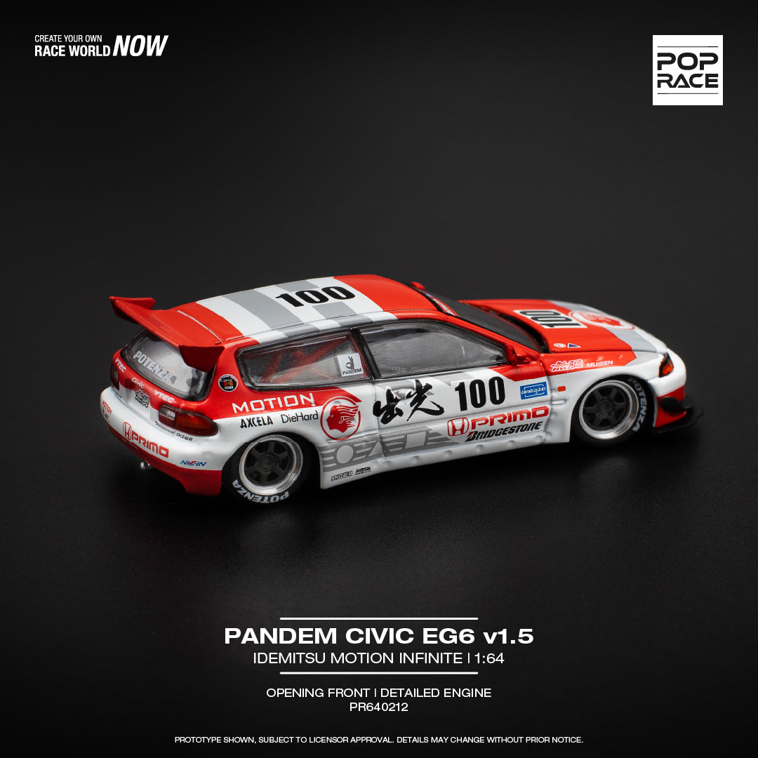 POP RACE 1/64 Pandem Civic EG6 v1.5 – Idemitsu Motion Infinite