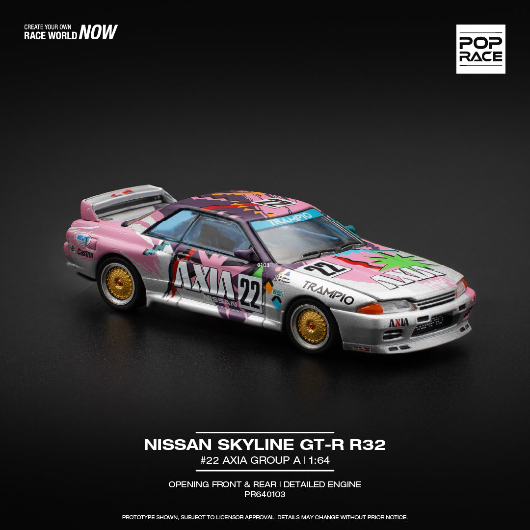 (COMING SOON) POP RACE 1/64 Nissan Skyline GTR R32