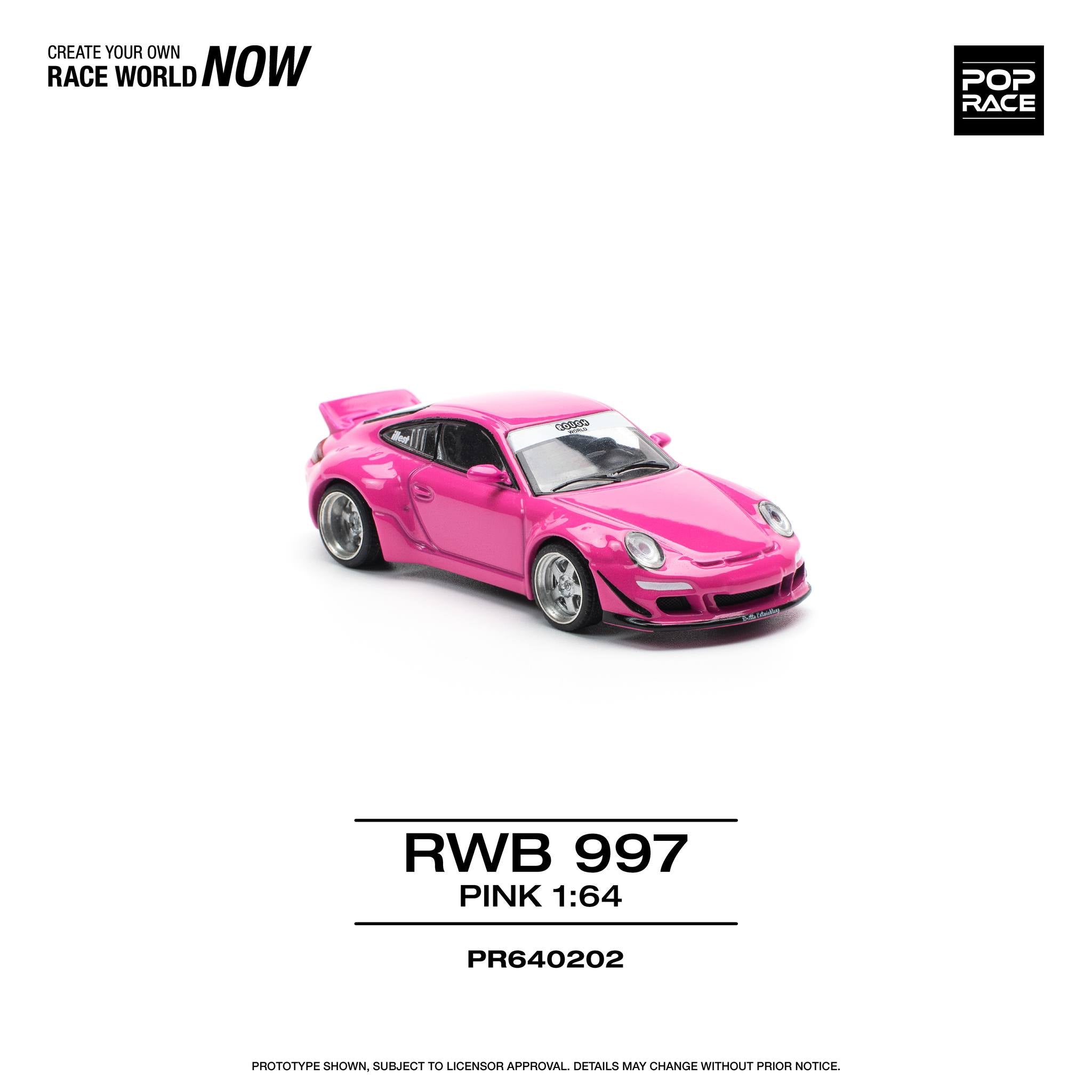 POP RACE 1/64 RWB 997 – Pink – PR640202/PINK