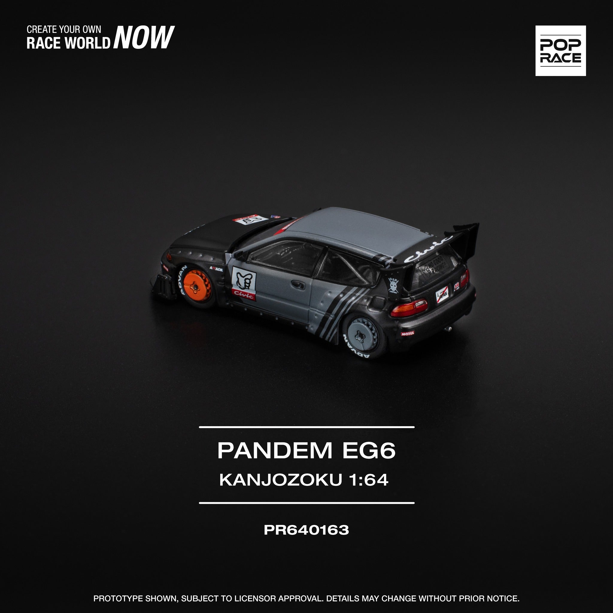 POP RACE 1/64 Pandem Civic EG6 “Kanjozoku”