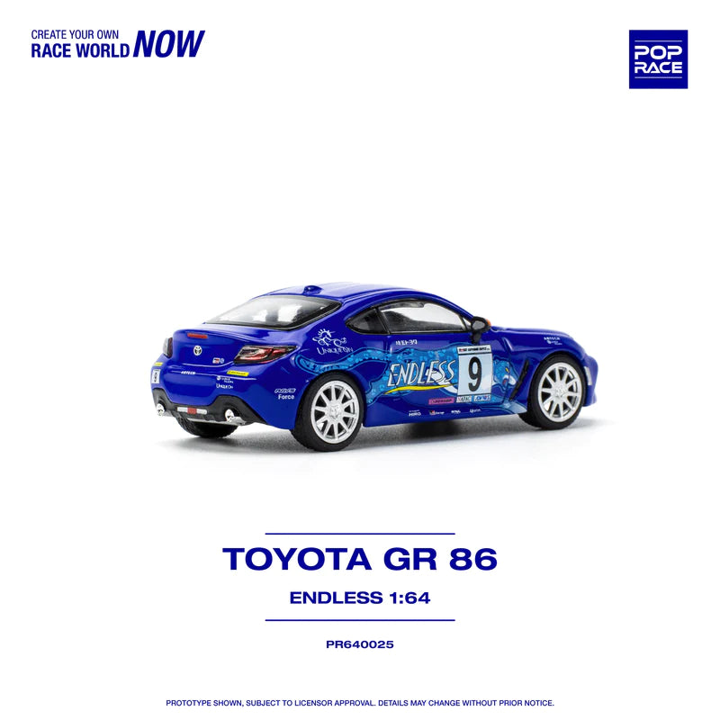 POP RACE 1/64 TOYOTA GR 86 - ENDLESS