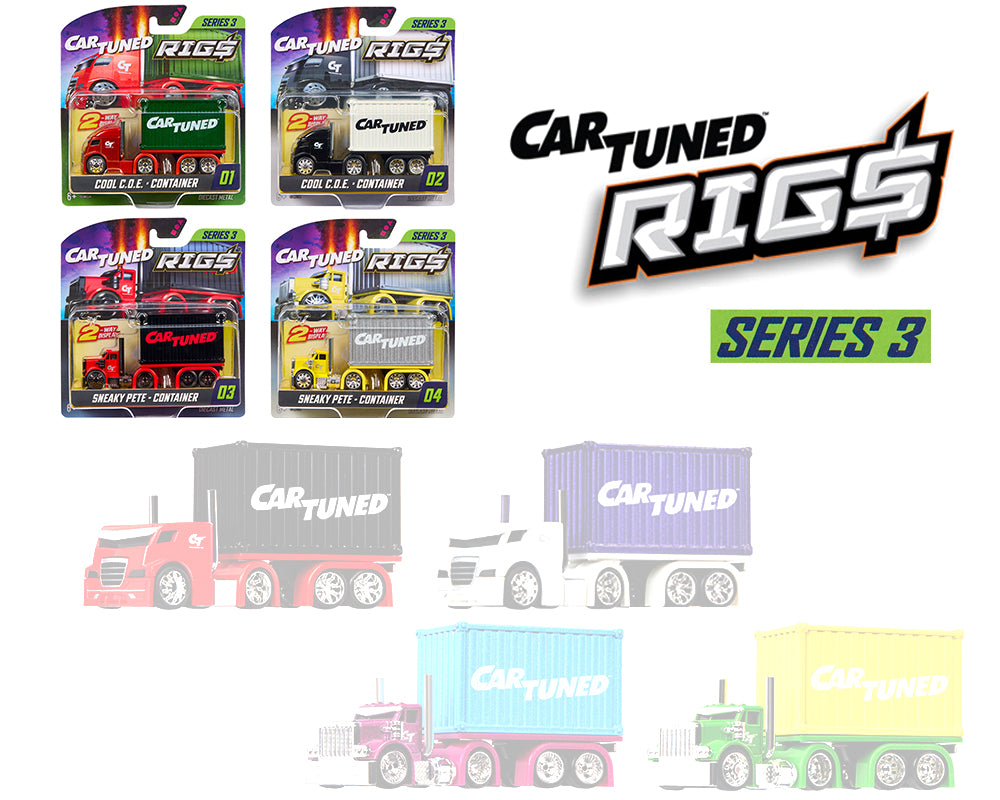 (COMING SOON) CarTuned 1:64 Container Rigs Series 3 Assortment