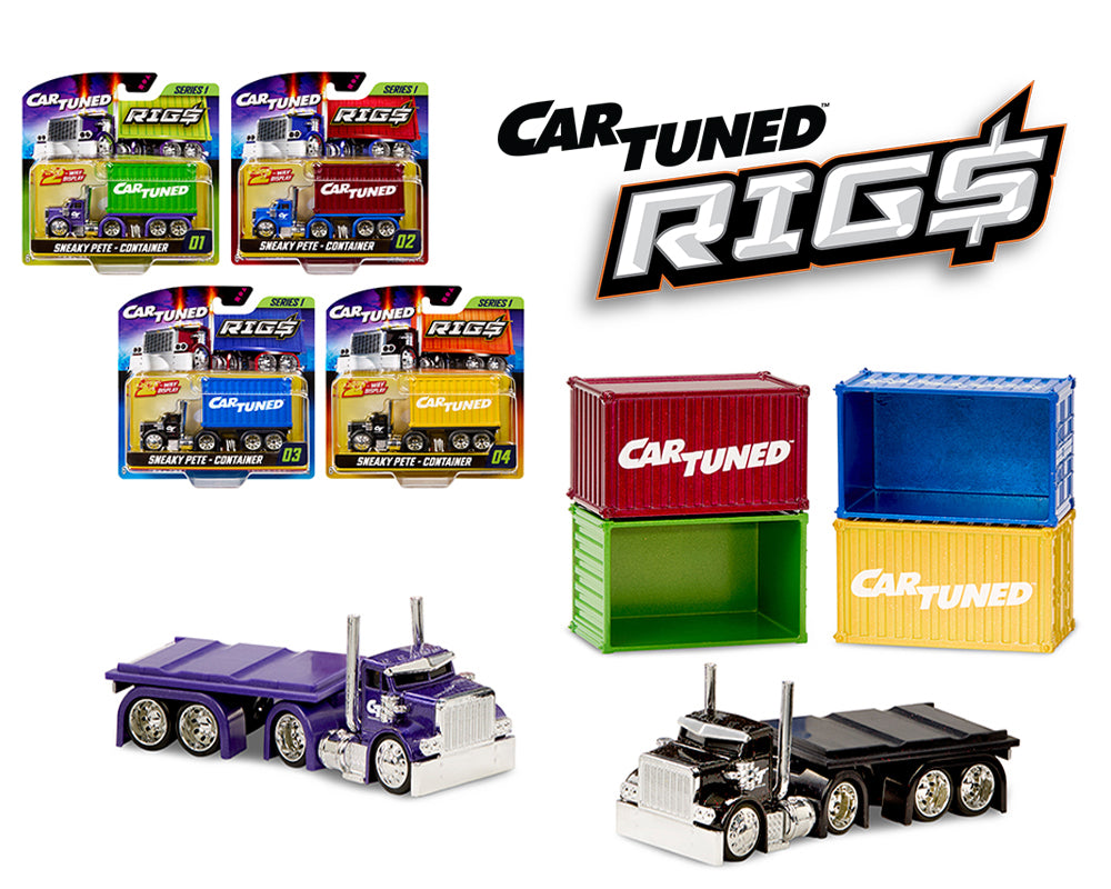 (COMING SOON) CarTuned 1:64 Container Rigs Series 1 – Assortment