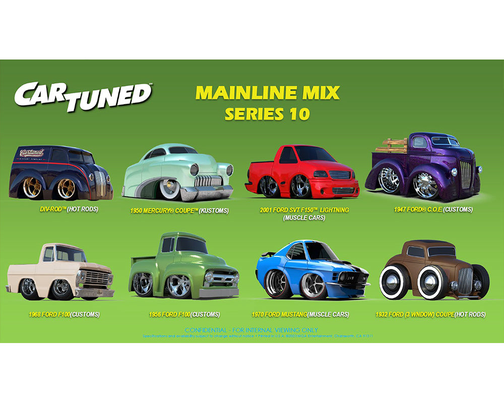 (COMING SOON) CarTuned 1:64 Series 10 Mainline Assortment of 8 Styles 2026
