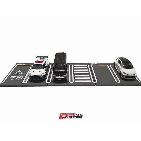 DREAM CUSTOMS 1/64 Japan Carpark Diorama Coaster Set