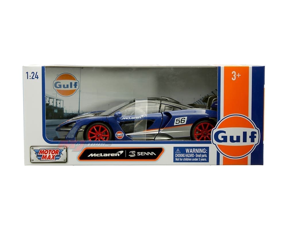 Motor max 1:24 McLaren Senna – Dark Blue – Gulf