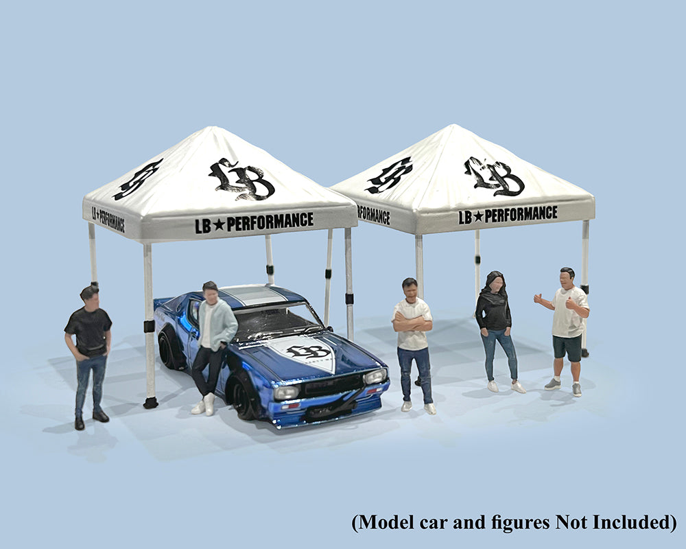 (COMING SOON) American Diorama 1:64 Canopy Liberty Walk – White – Mijo Exclusives