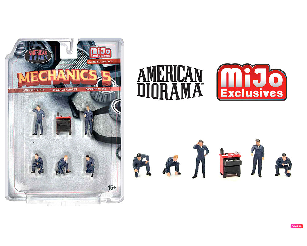 (COMING SOON) American Diorama 1:64 Figures Mechanics 5 – MiJo Exclusives