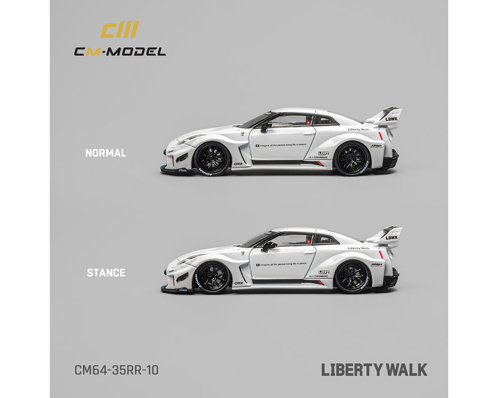CM MODEL 1/64 Nissan LBWK Super silhouette 35GT-RR – White