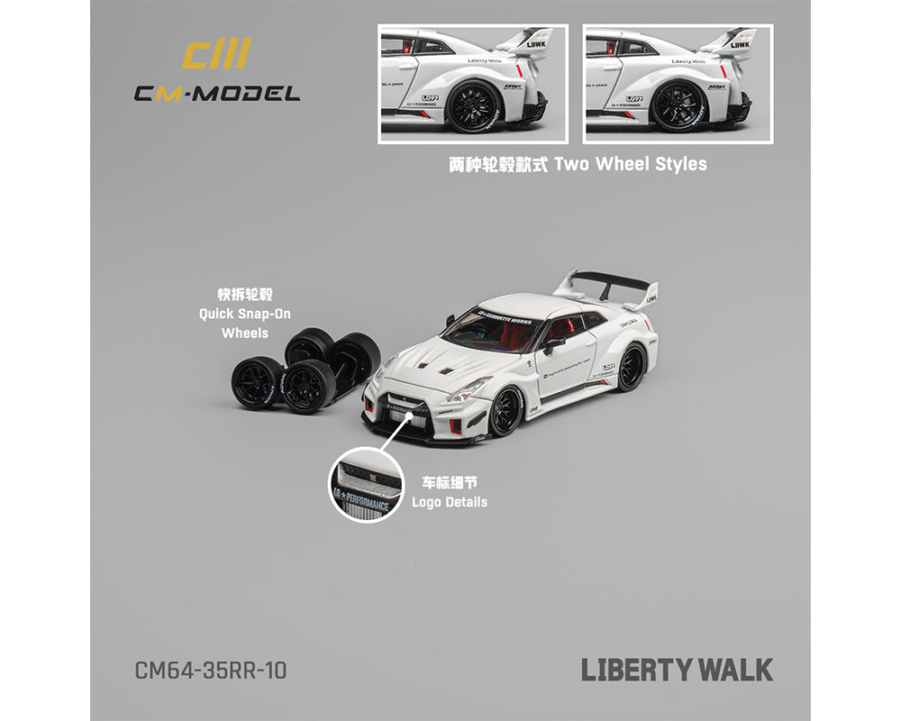 CM MODEL 1/64 Nissan LBWK Super silhouette 35GT-RR – White