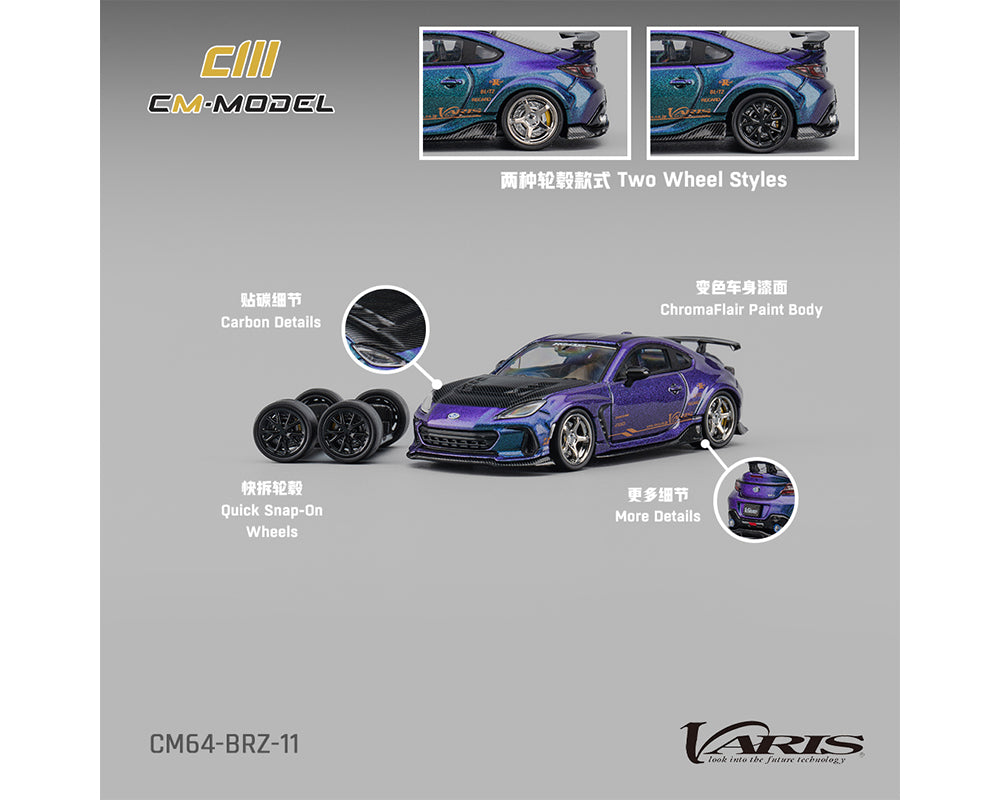 (COMING SOON) CM MODEL 1/64 SUBARU BRZ Varis – Chroma Flair – Limited Edition