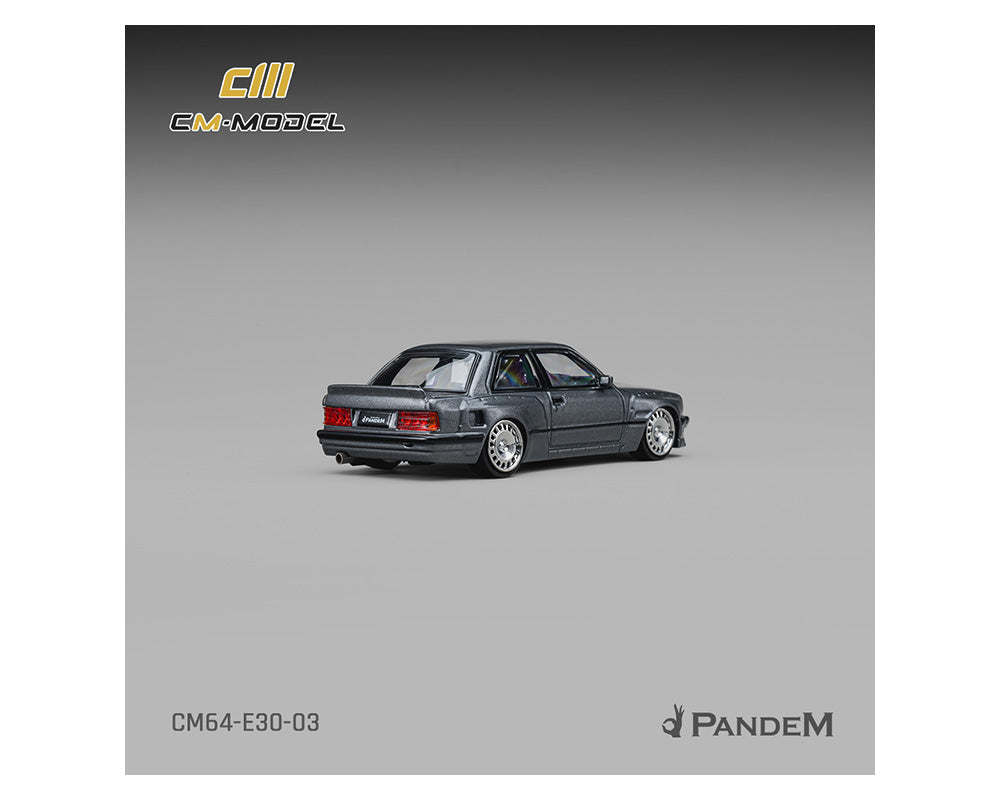 (COMING SOON) CM MODEL 1/64 Pandem BMW M3 E30 -Metallic Gunmetal Grey
