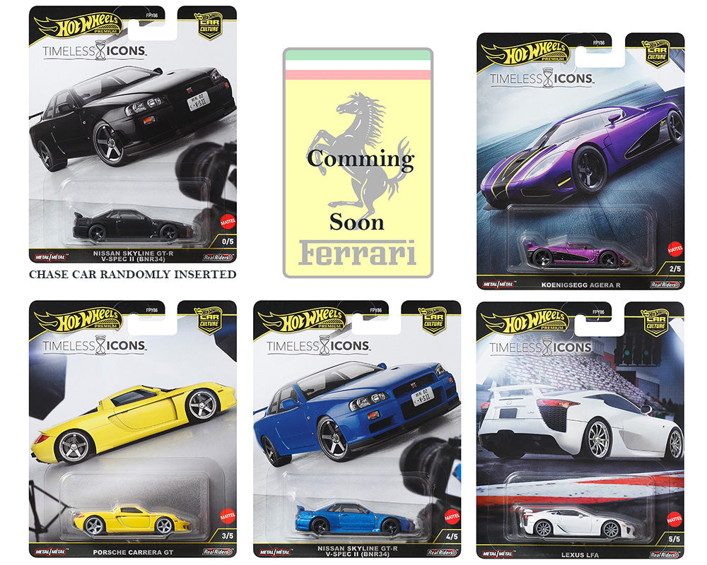 (COMING SOON) Hot Wheels 1:64 Car Culture 2025 N Case – Timeless Icons Assortment