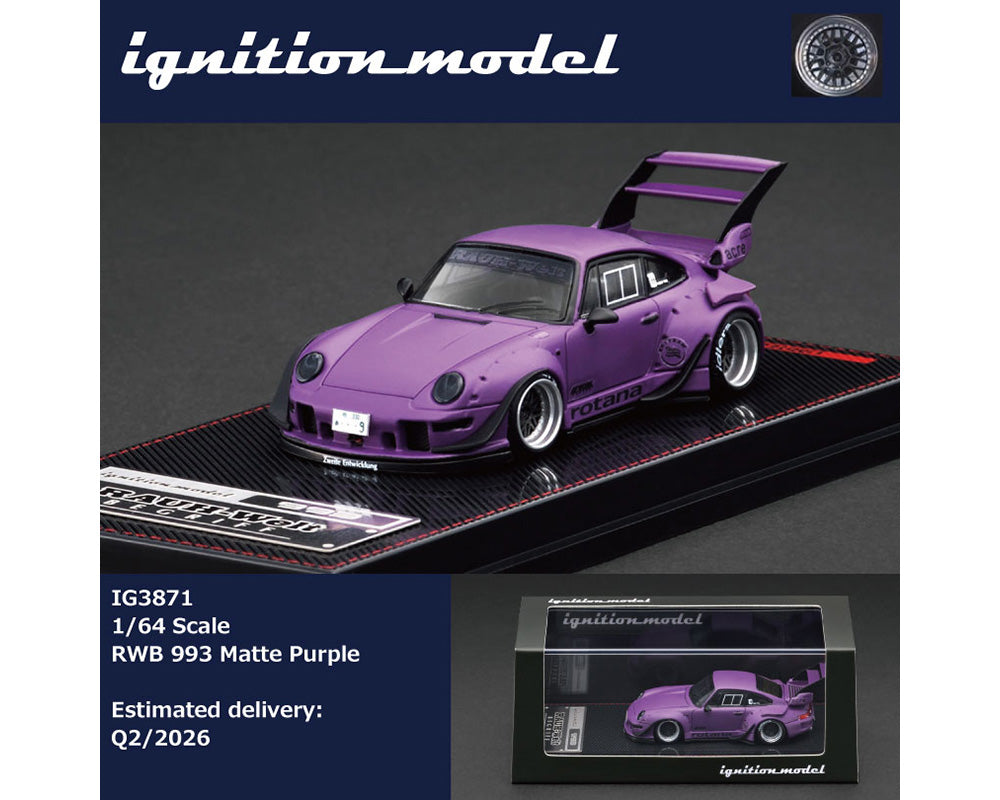 (COMING SOON) IGNITION MODEL 1/64 Rauh-Welt Begriff RWB 993 – Matte Purple