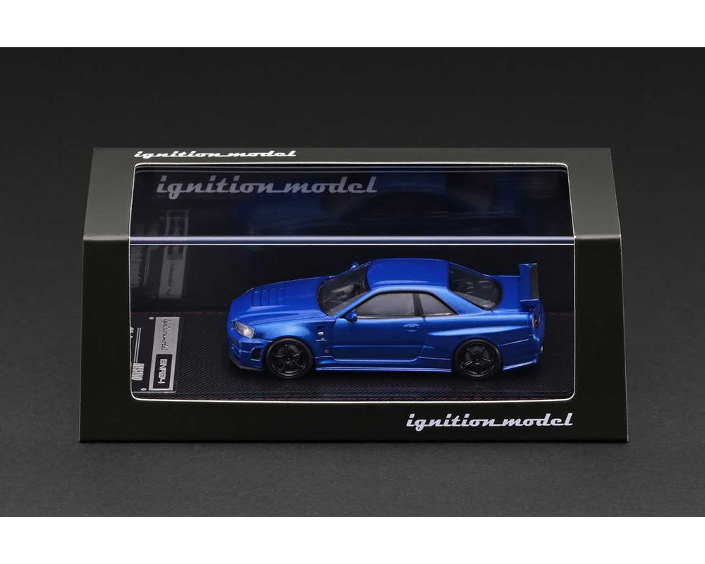 (COMING SOON) Ignition Model 1:64 Nissan Skyline GT-R (BNR34) NISMO – Customized Blue Metallic – Limited Edition