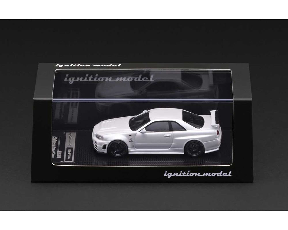 (COMING SOON) Ignition Model 1:64 Nissan Skyline GT-R (BNR34) NISMO – Customized White Metallic – Limited Edition