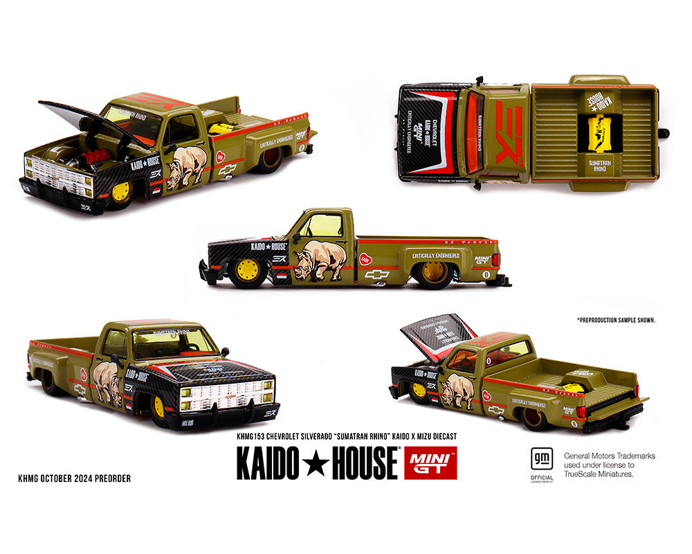 Kaido House x Mini GT 1:64 Chevrolet Silverado “Sumatran Rhino”
