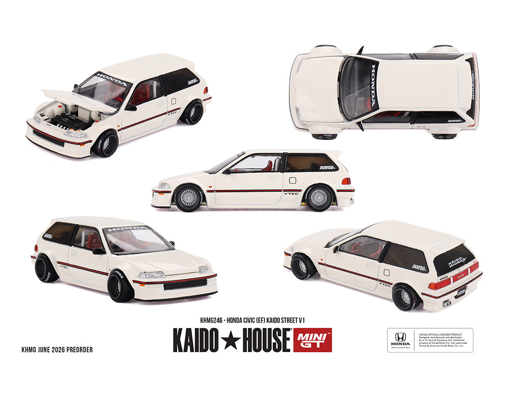 (COMING SOON) Kaido House x Mini GT 1:64 Honda Civic (EF) Kaido Street V1 – Limited Edition