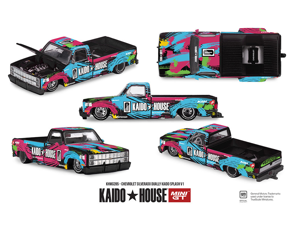 (COMING SOON) Kaido House x Mini GT 1:64 Chevrolet Silverado Dually Kaido Splash V1- Limited Edition