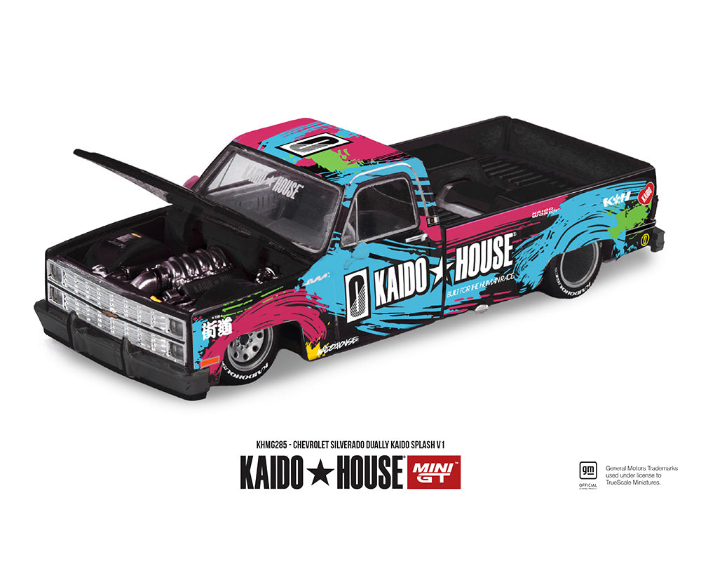 (COMING SOON) Kaido House x Mini GT 1:64 Chevrolet Silverado Dually Kaido Splash V1- Limited Edition