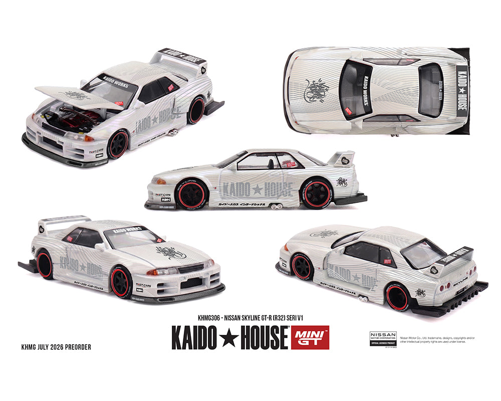 (COMING SOON) Kaido House x Mini GT 1:64 Nissan Skyline GT-R (R32) SERI V1