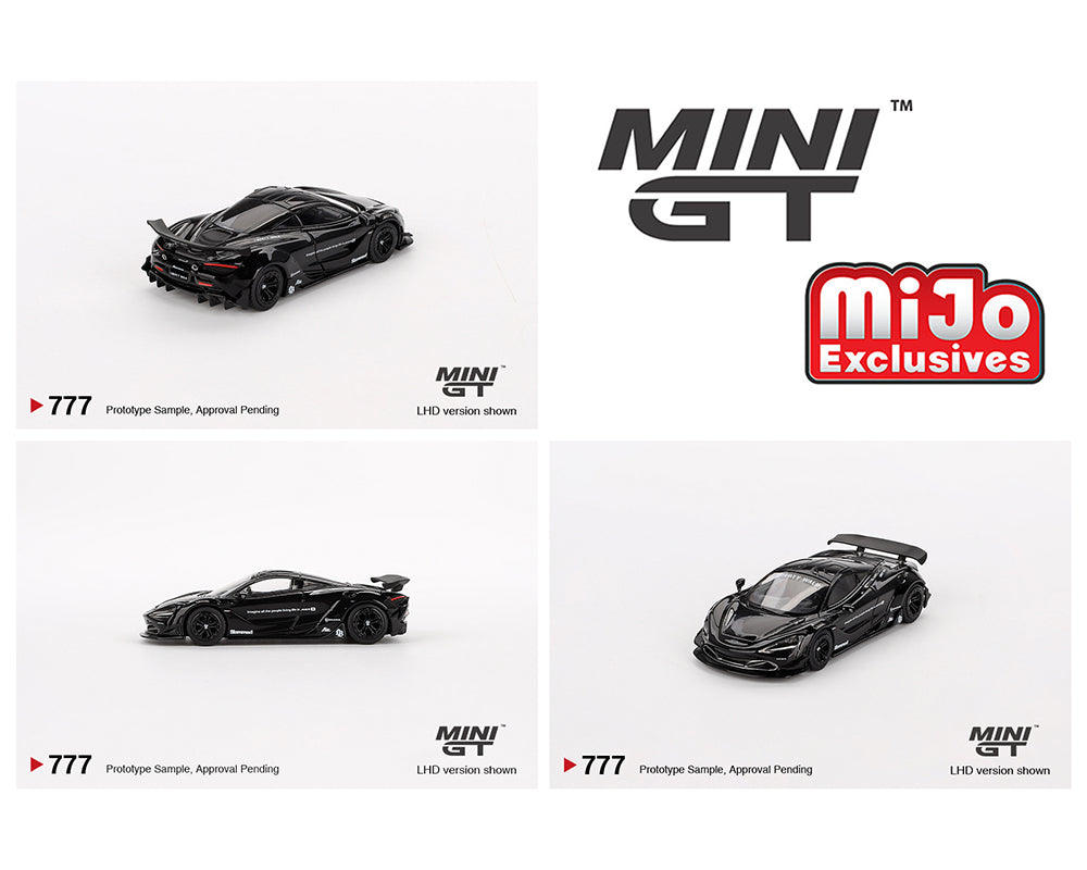 MINI GT 1/64 McLaren 720S LB★Works – Black- Mijo Exclusives