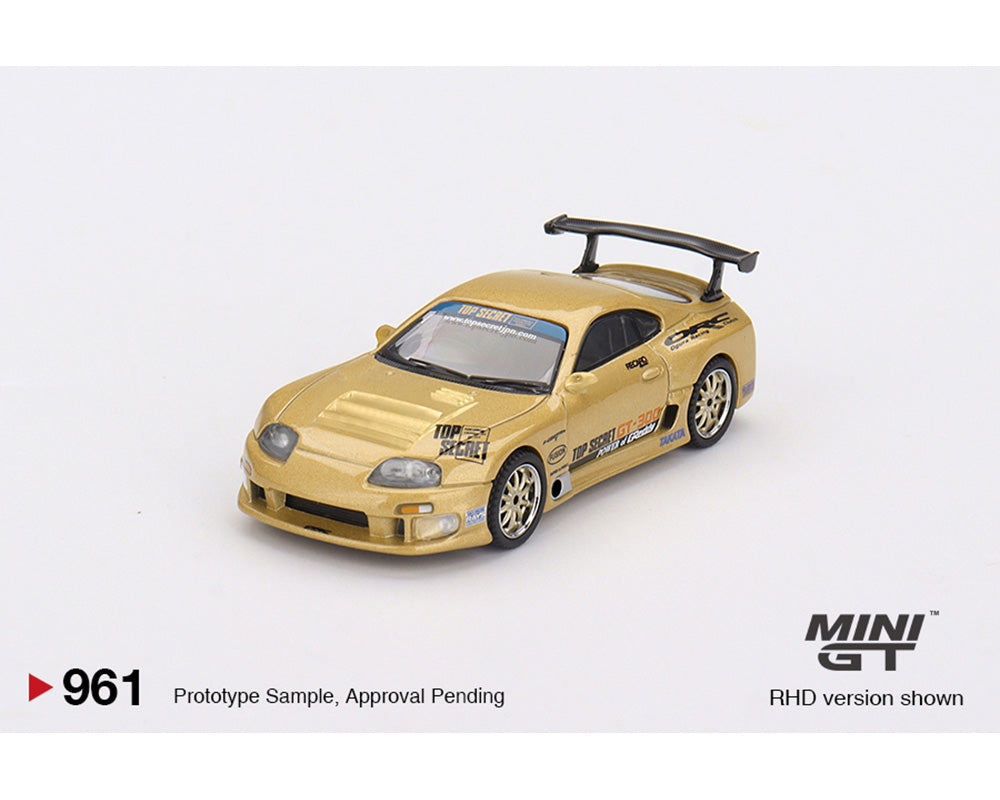 MINI GT 1/64 Toyota Supra (A80) Top Secret GT-300 – Top Secret Gold