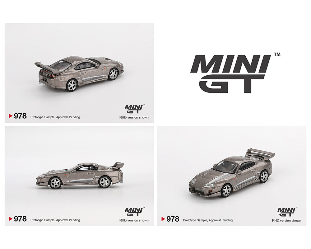 MINI GT 1/64 Toyota Supra VeilSide Combat V-II – Combat Grey