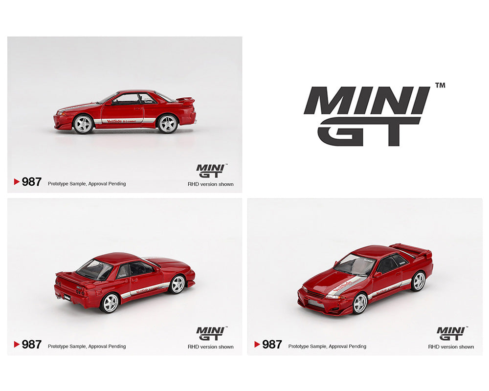 MINI GT 1/64 Nissan Skyline GT-R (R32) VeilSide Combat C-I – Gem Red