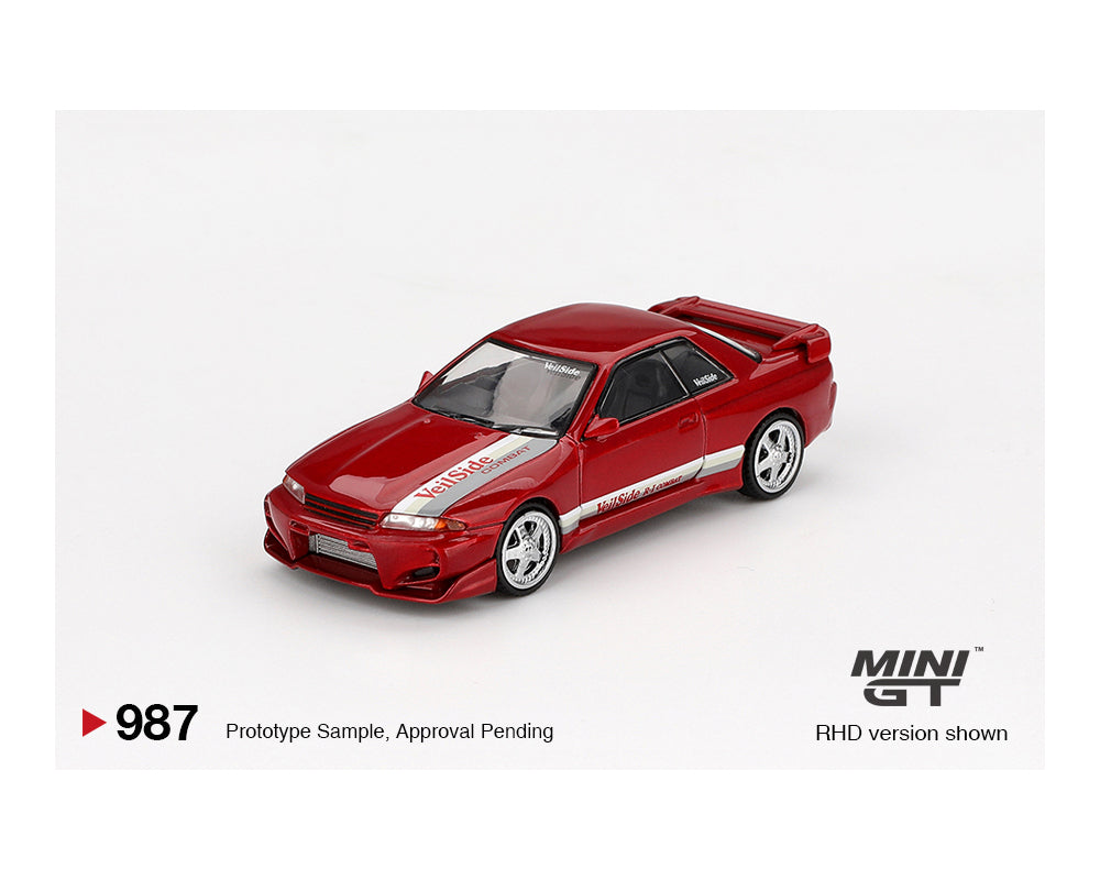 MINI GT 1/64 Nissan Skyline GT-R (R32) VeilSide Combat C-I – Gem Red