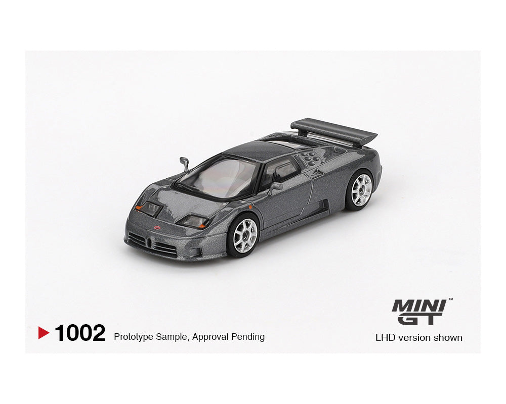MINI GT 1/64 Bugatti EB110 Super Sport – Grigio Scuro – Mijo Exclusives