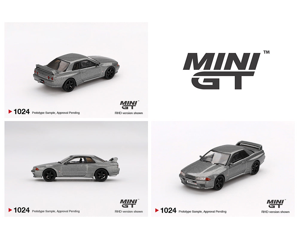 (COMING SOON) MINI GT 1/64 Nissan Skyline GT-R (NISMO BNR32 CRS Version) – Dark Metal Gray