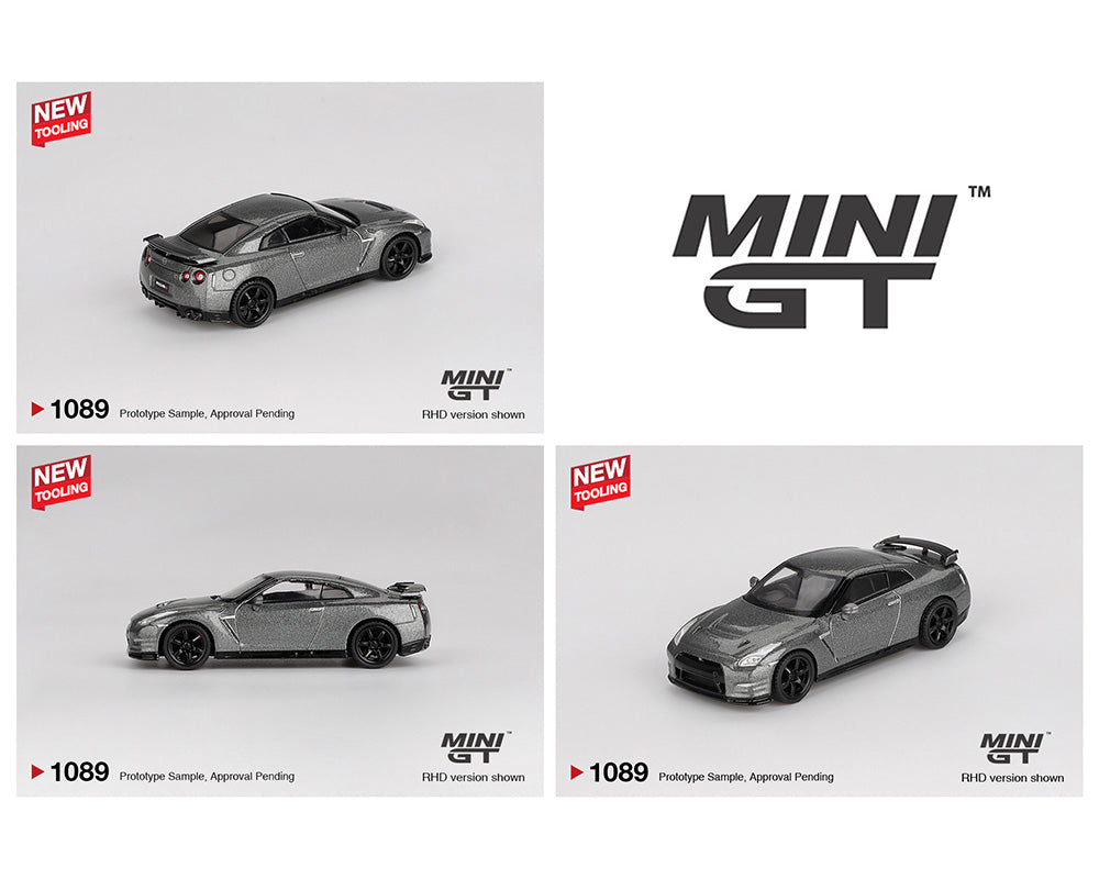 (COMING SOON) MINI GT 1/64 Nissan GT-R NISMO R35 CRS Version – Dark Metal Gray