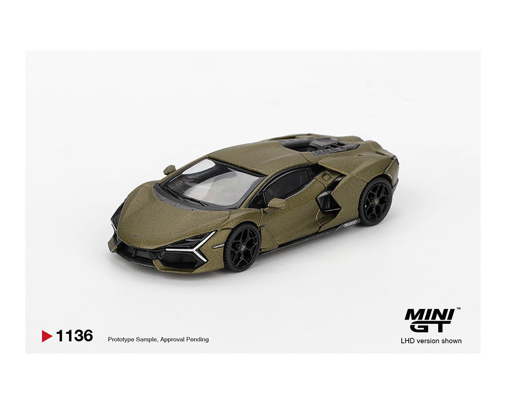 (COMING SOON) MINI GT 1/64 Lamborghini Revuelto – Verde Gea Matte Green