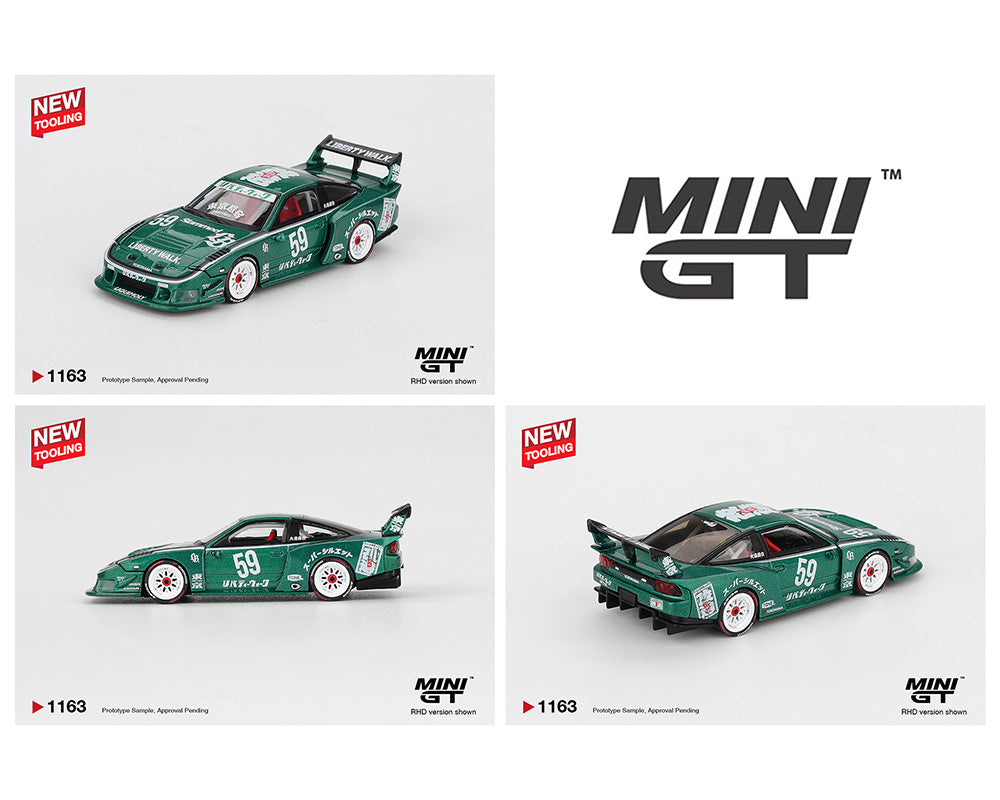 (COMING SOON) MINI GT 1/64 Nissan LB-Super Silhouette 180SX 2026 TAS – Green – NEW TOOLING!