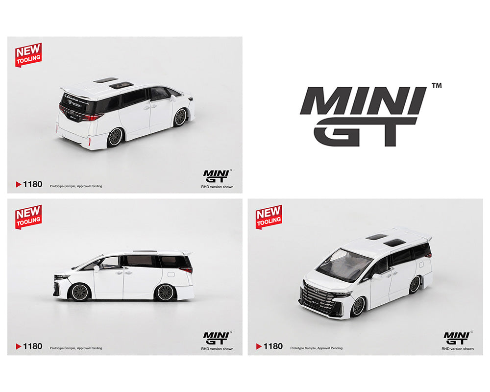 (COMING SOON) MINI GT 1/64 Toyota Alphard 40 KUHL – White – NEW TOOLING!