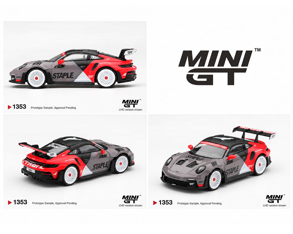 (COMING SOON) MINI GT 1/64 Porsche 911 GT3 RS STAPLE x INOZETEK – Limited Edition